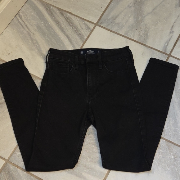 Hollister Denim - Hollister Black Skinny Jeans Stretch Denim